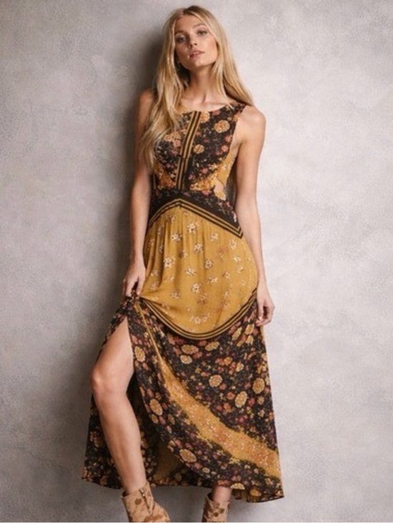 Free People Dresses & Skirts - Free People Sunrise Oblivion Cut-Out Dress
